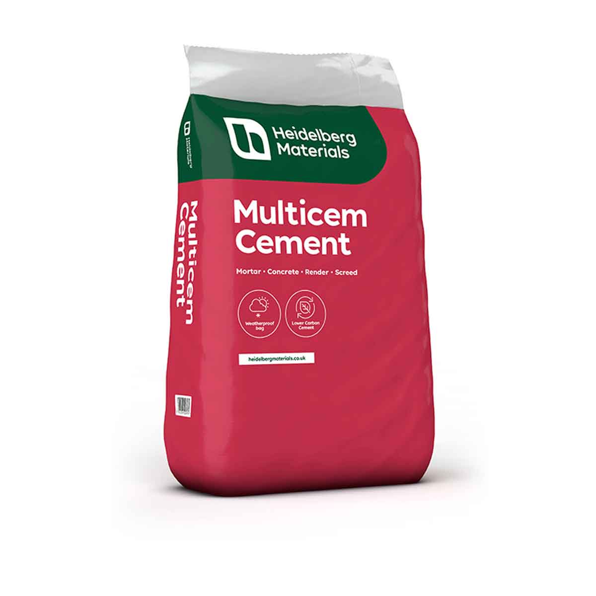 Heidelberg Multicem Cement Plastic Bag 25kg