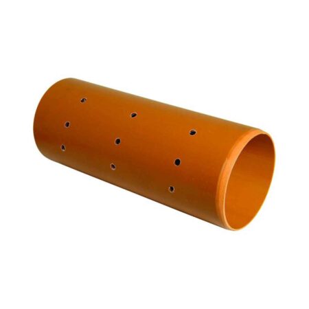 110mm Underground Perforated Plain Ended Pipe 6mtr