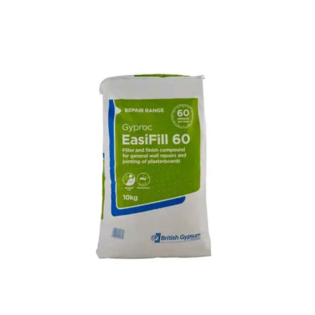 British Gypsum Gyproc EasiFill Plaster 60 10kg