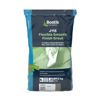 Bostik J115 Grey Flexible Smooth Finish Grout 5kg